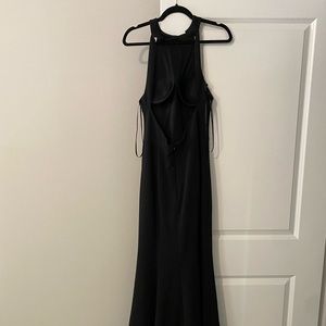 BHLDN Serephina Crepe Maxi Dress Black